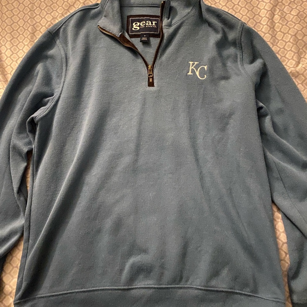 Blue KC quarter zip